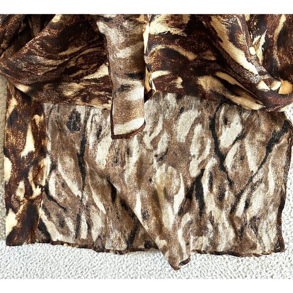 Vintage Dorothy Schoelen Jacket Blazer Artsy Boho Animal Print - Picture 10 of 16